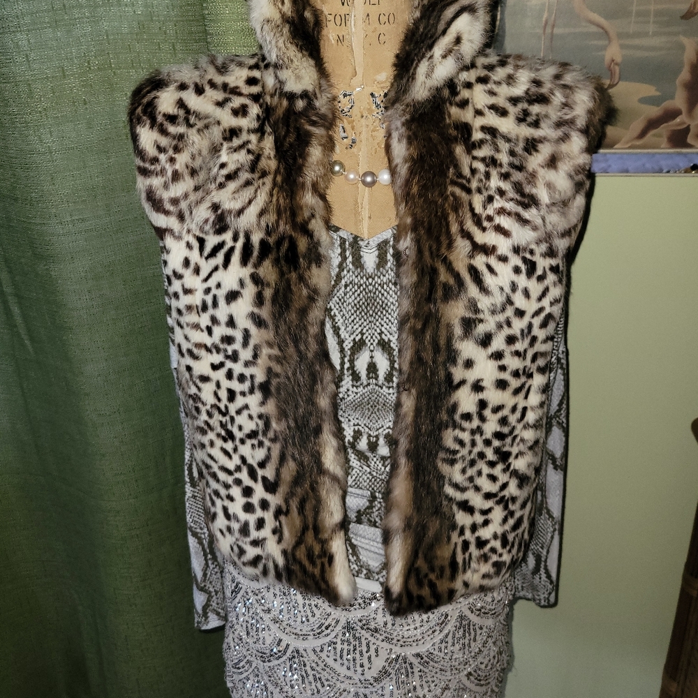 Adrienne Landau Real Rabbit Fur Vest